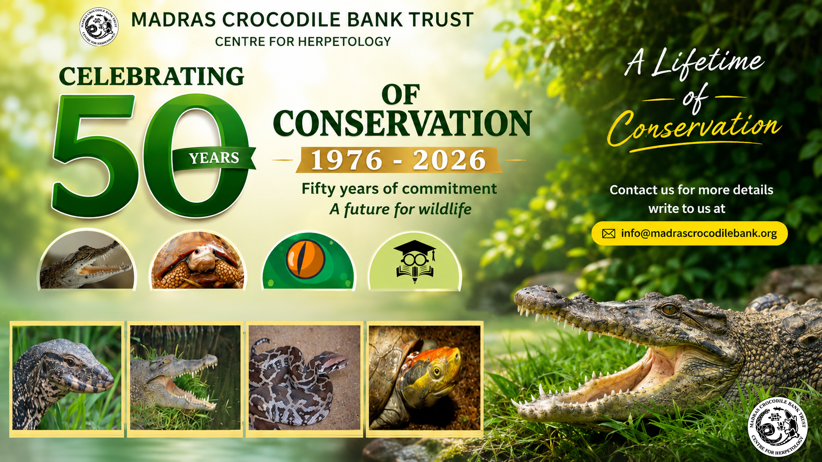 Welcome to Madras Crocodile Bank